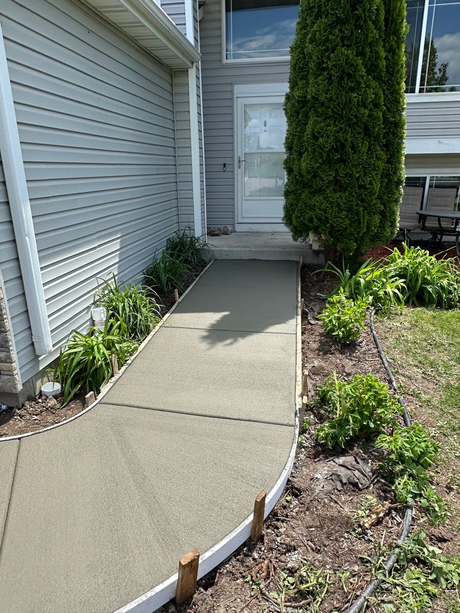 Sidewalk Installation for Mccoy Concrete Inc.  in Osseo, MN