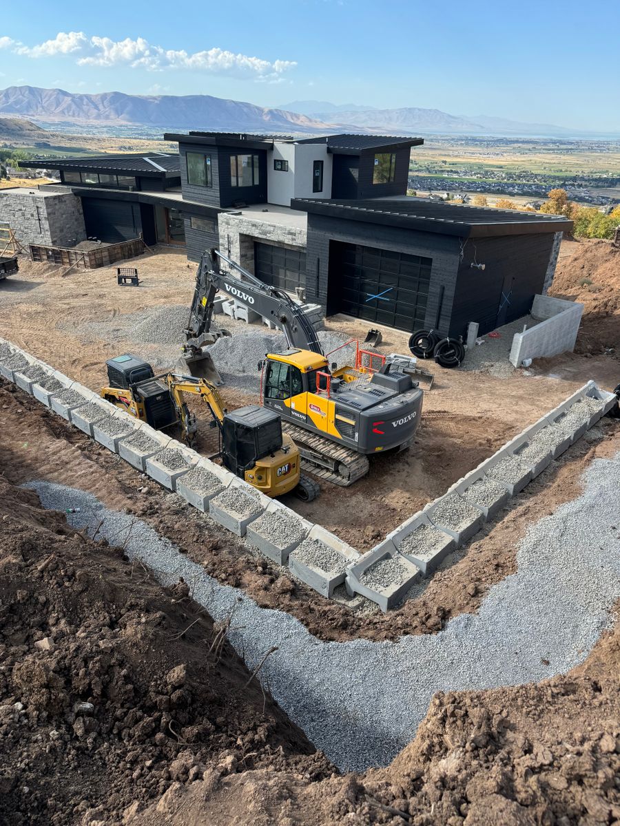 Site Preparation for Premier Rockwall & Excavating in Utah County, UT