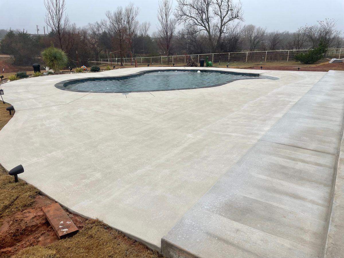 Concrete Installation for Westbound Pools & Construction in Mustang, OK