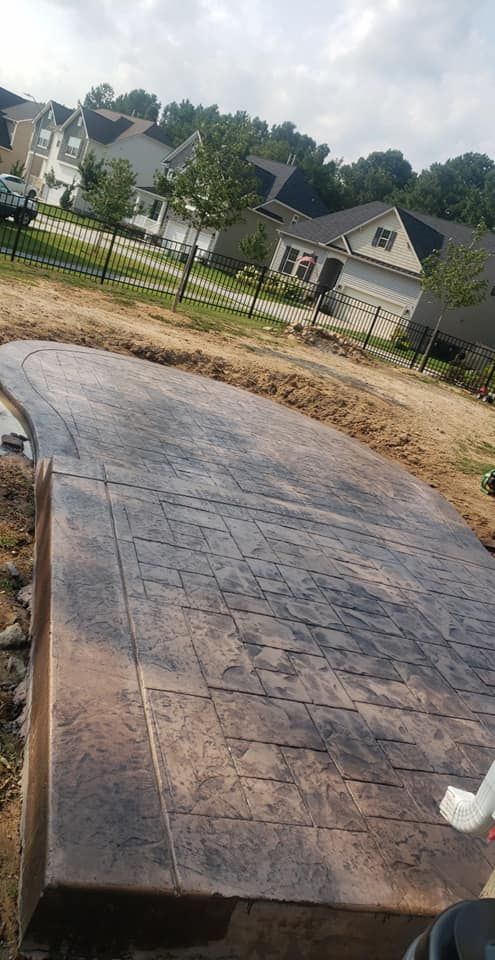 Stamped Concrete Installation for TEXAN Concrete LLC in Clayton, NC