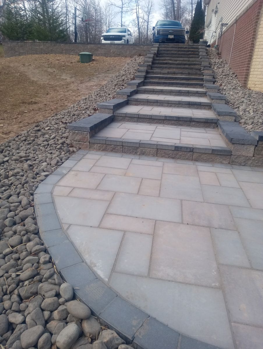 Patio Design & Construction for Matteo Hardscapes in Severn, MD