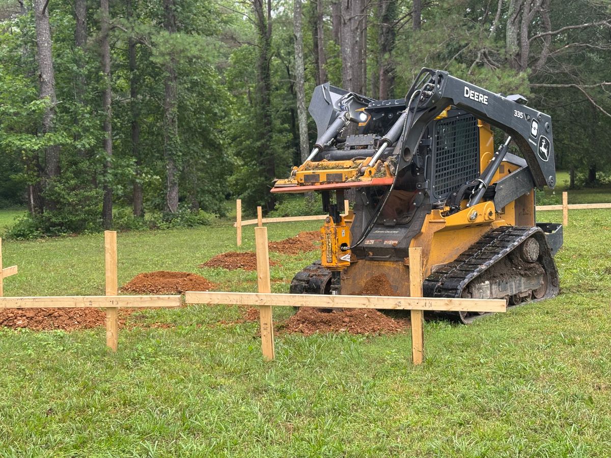 Site Preparation for Simmons land works in Sardis,, TN