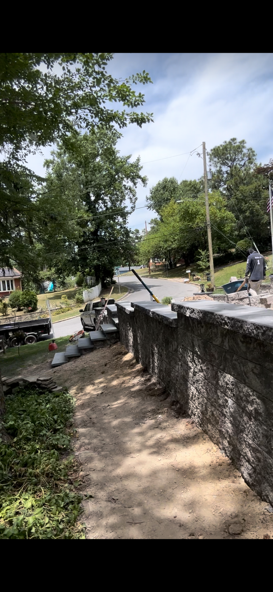 Retaining Wall Construction for Matteo Hardscapes in Towson,  MD