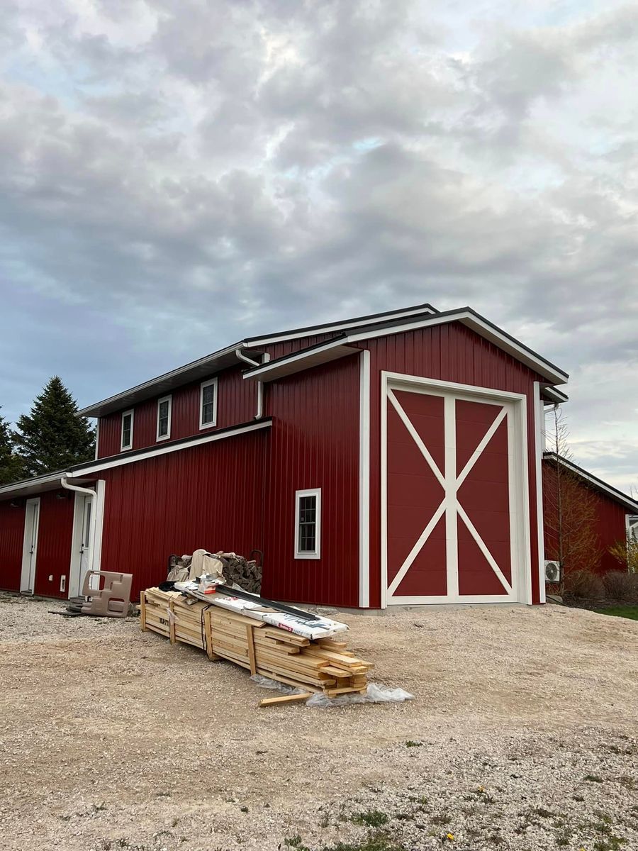 Pole Barn Construction for Lake Ridge Construction LLC in Kiel, WI