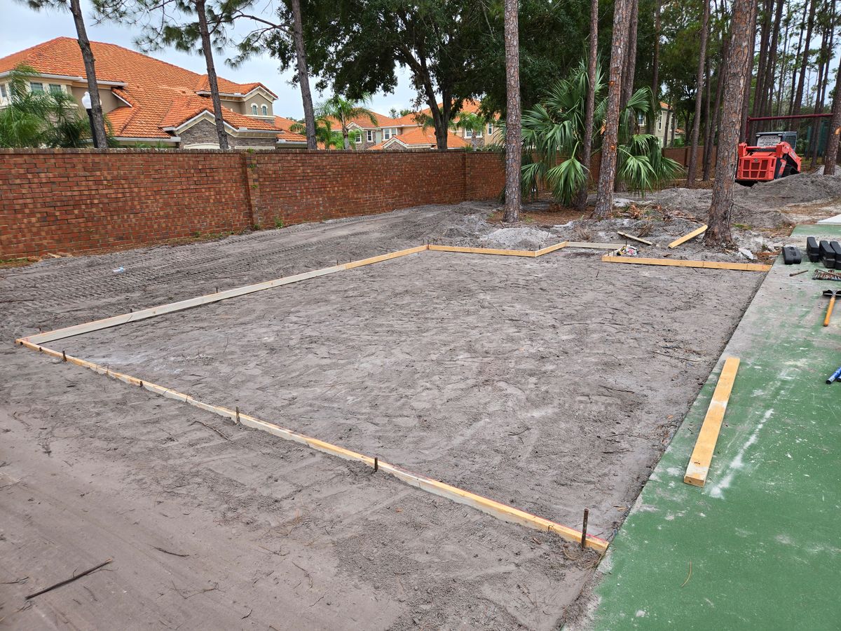 Concrete Slab Construction for Downer Site Services in Sanford, FL