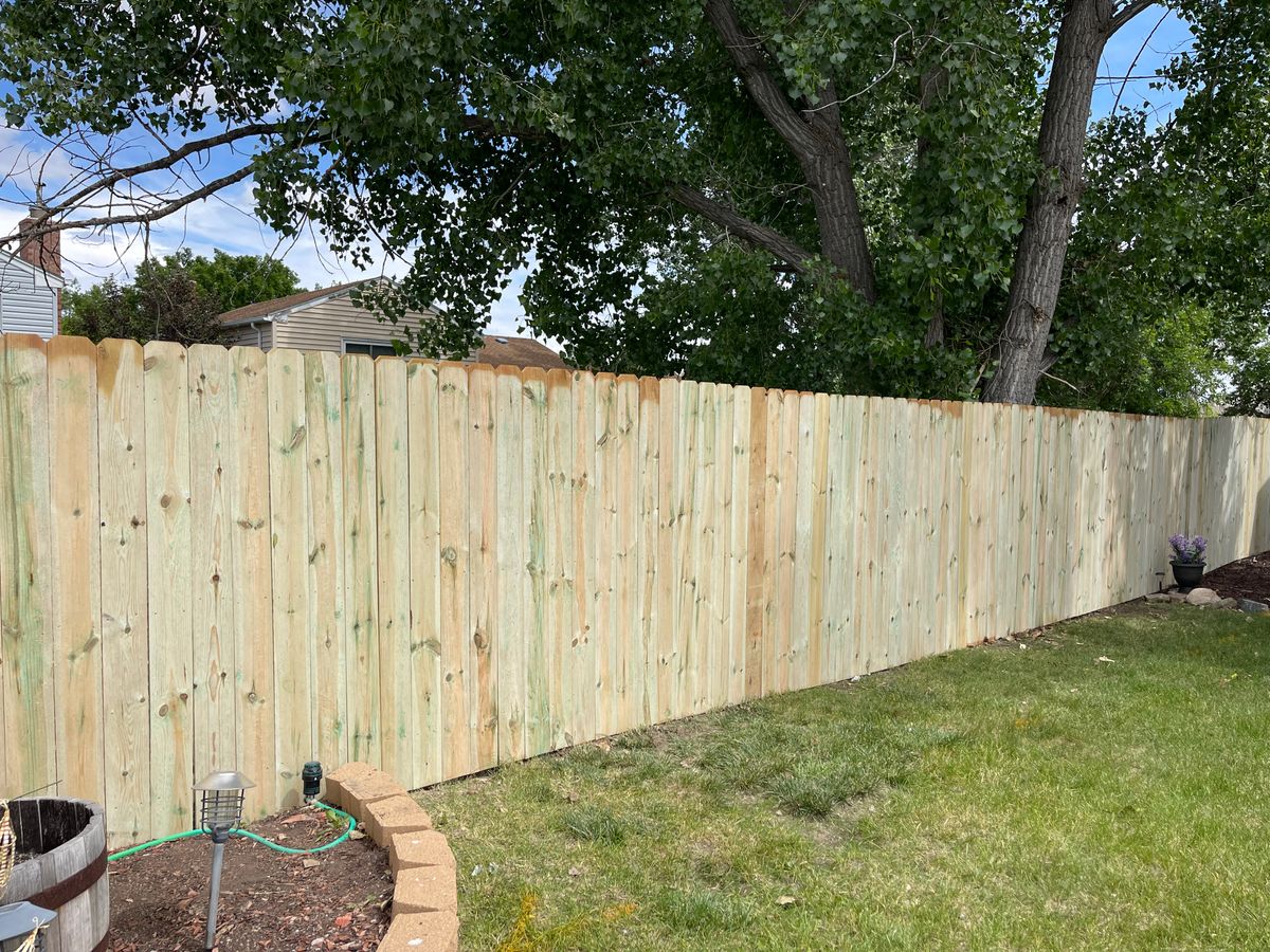 Residential Fence for DS Industries in Gillette, WY
