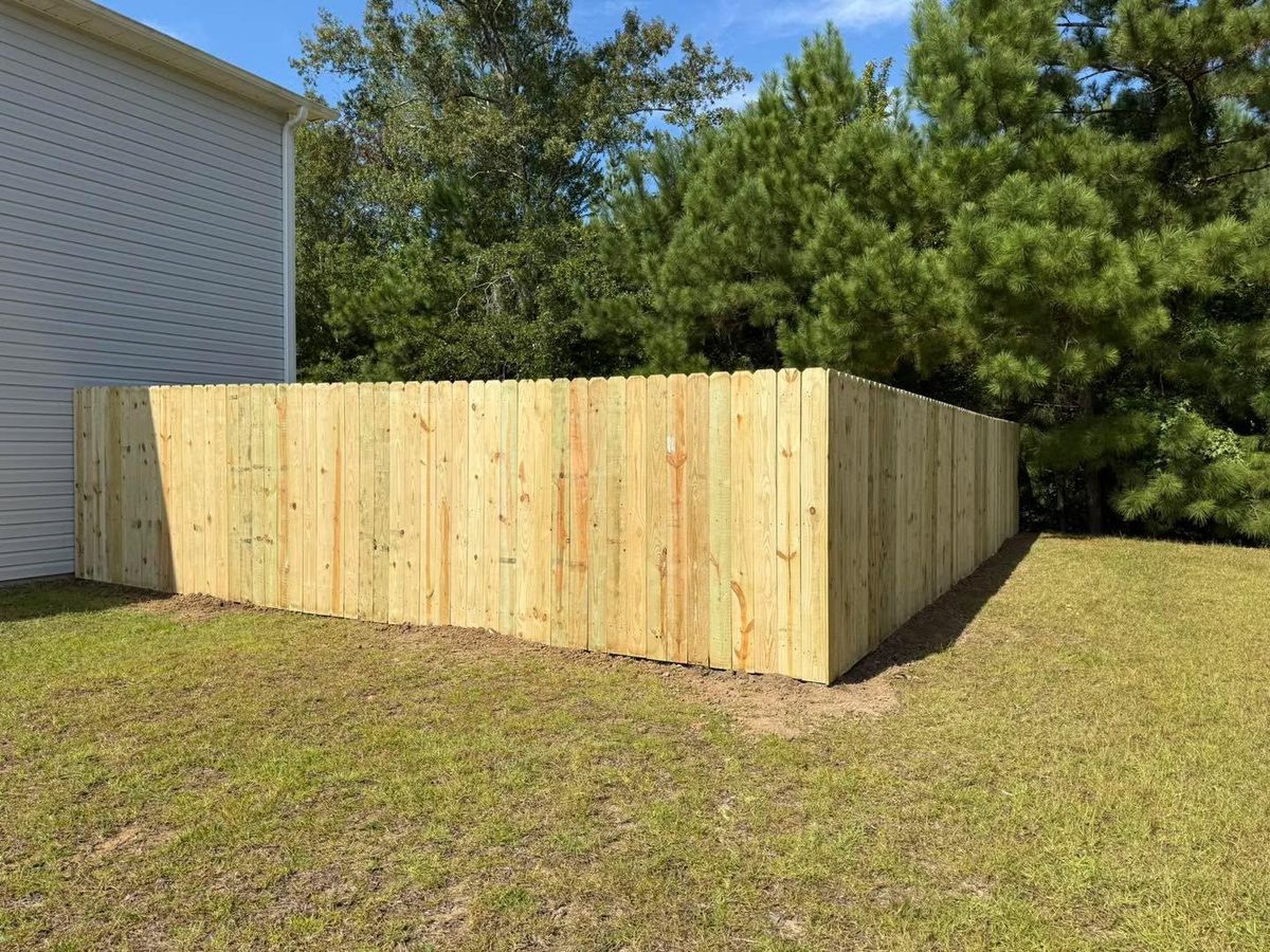 Wood Privacy for 4 In The Fire Fencing LLC in Darlington, SC