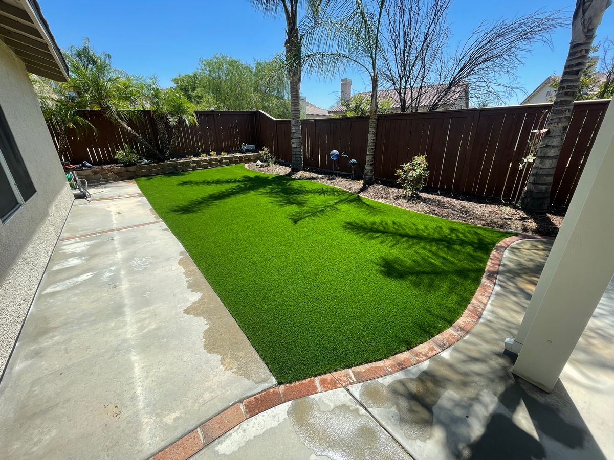 Concrete Edging for Aidan Jade Landscaping in Riverside County, CA