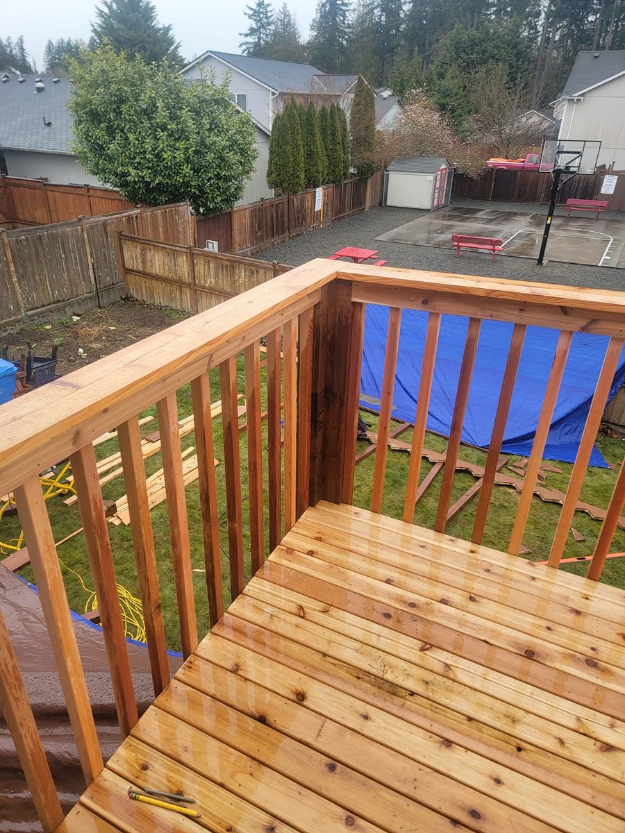 Deck & Patio Installation for All Angle Contracting in Tacoma, WA