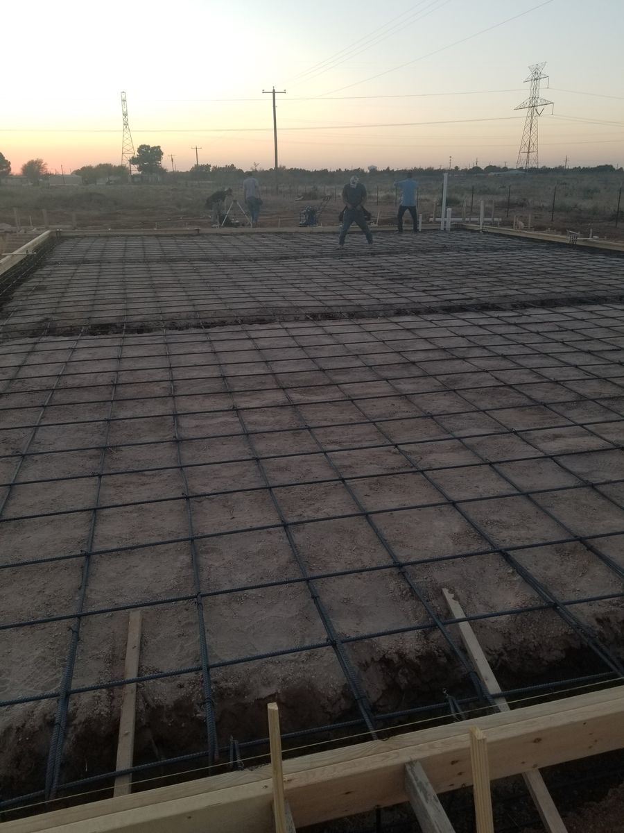 Framing for Shayne Prisk Construction in Midland, TX