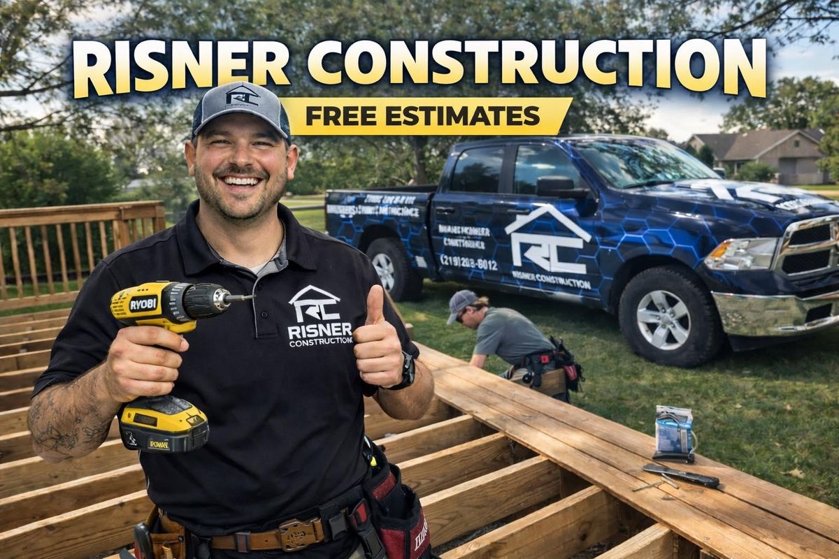 Deck & Fence Staining for Risner Construction in De Motte, IN