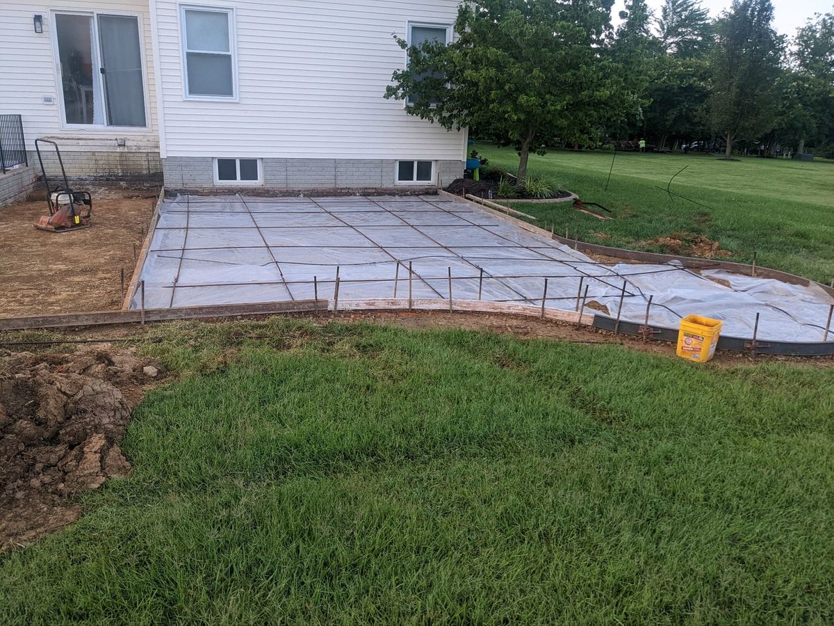 Concrete Slab Construction for JD's Concrete LLC in Dameron, MD