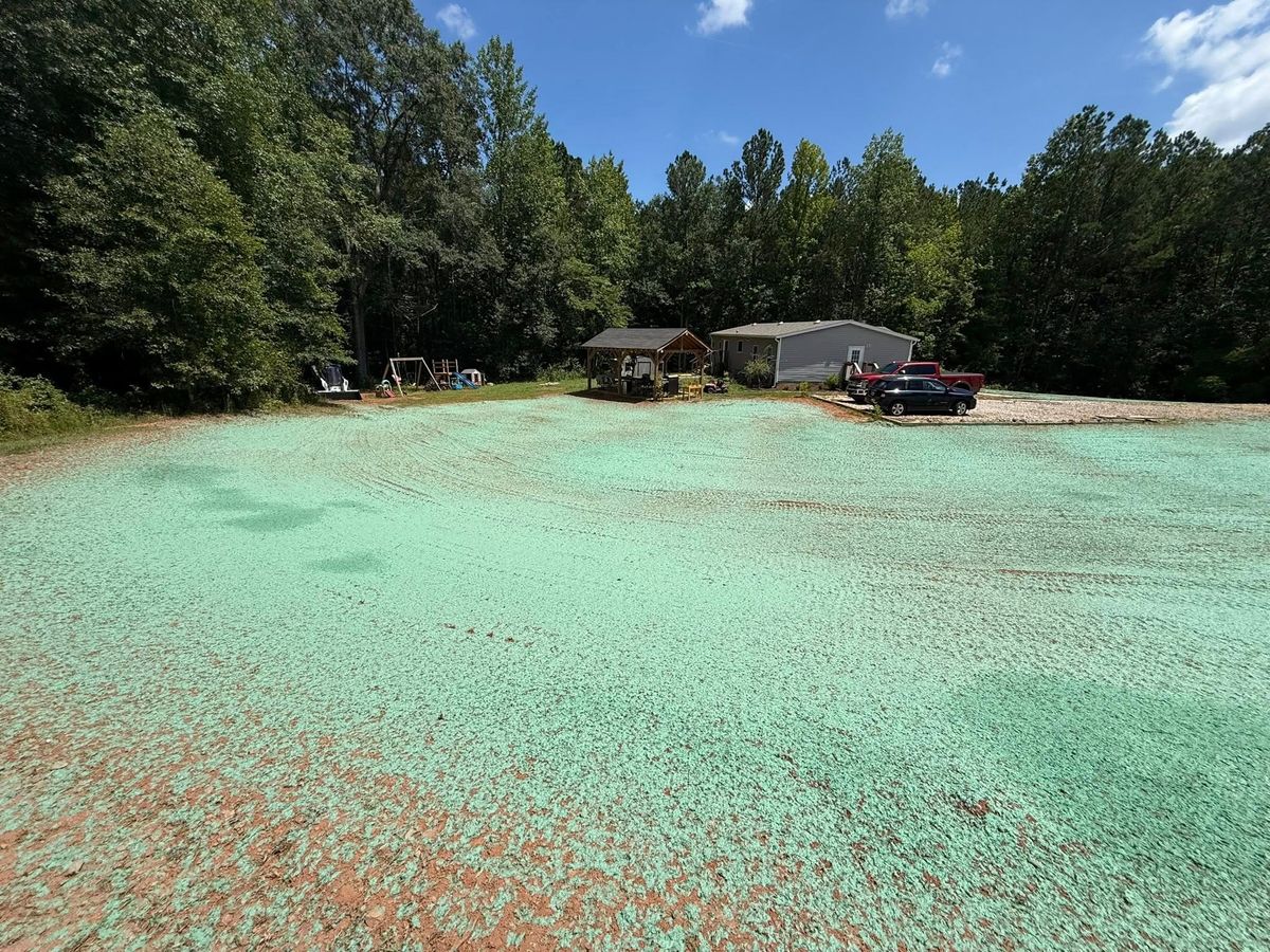 Hyrdoseeding Installs for J&J Hauling and Outdoor in Fayetteville, GA