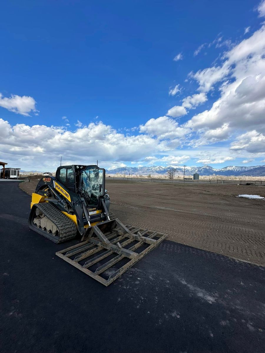 Grading /Dirt Work for R&H Homes in Bozeman, MT