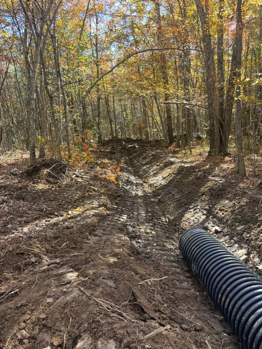Drainage Installation for TD Dirtworks in Tracy City, TN