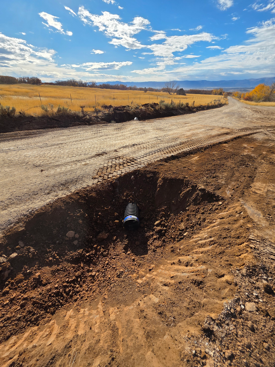 Trenching for DL Dirtworks LLC in Ephraim, UT