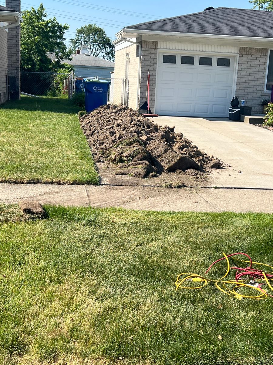 Drainage Installation for Alltimate Outdoor Services in Warren, MI