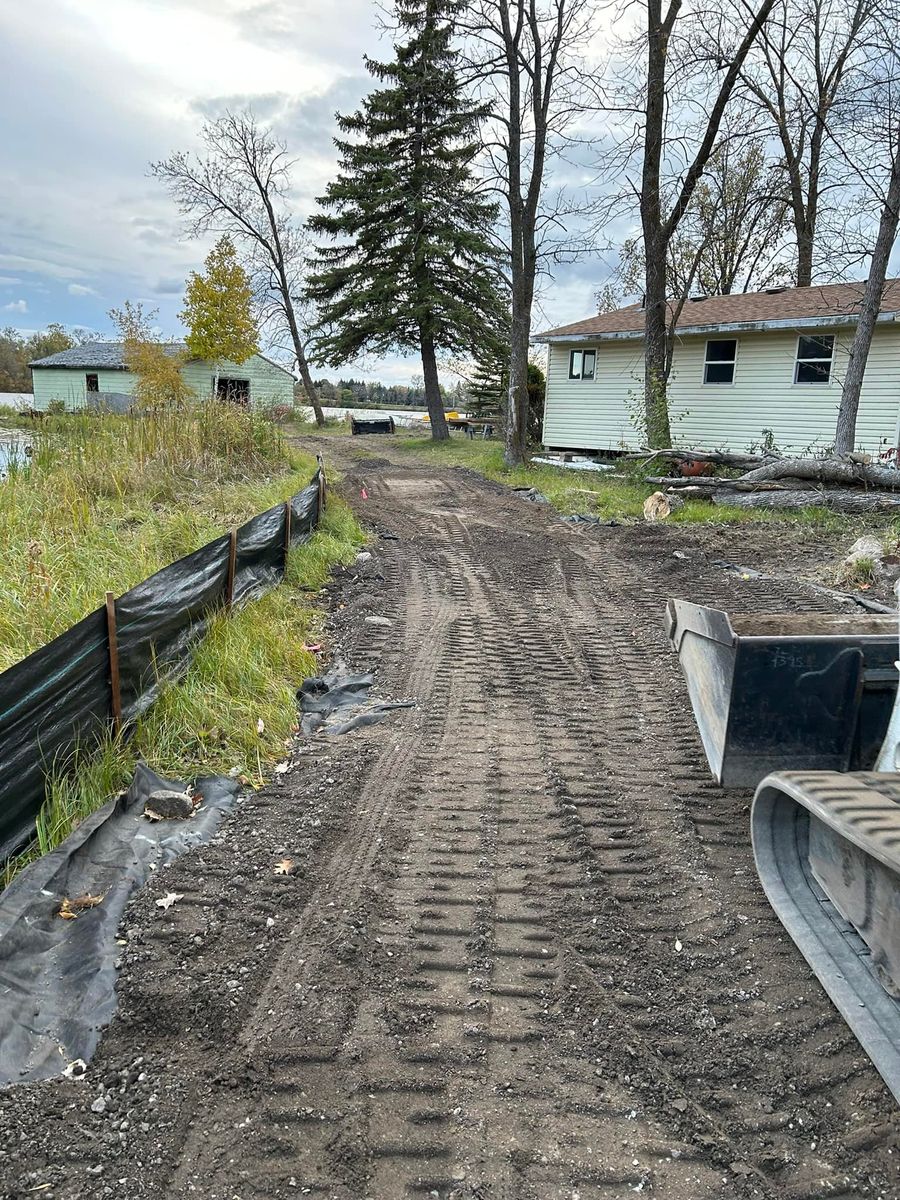Excavating for Askeland Enterprises LLC in Detroit Lakes, MN