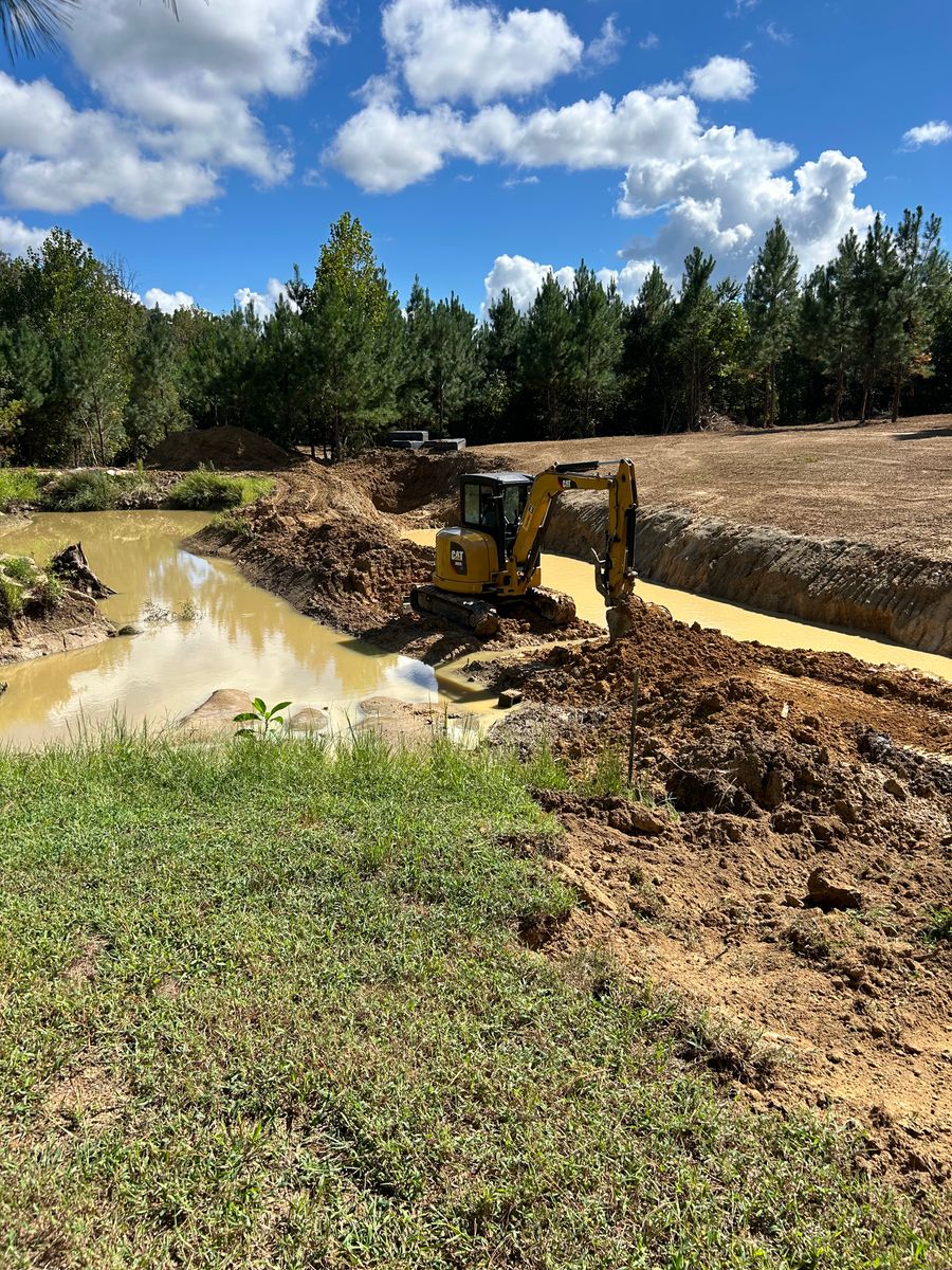 Land Grading for CST Dirt Solutions in Rowan, NC