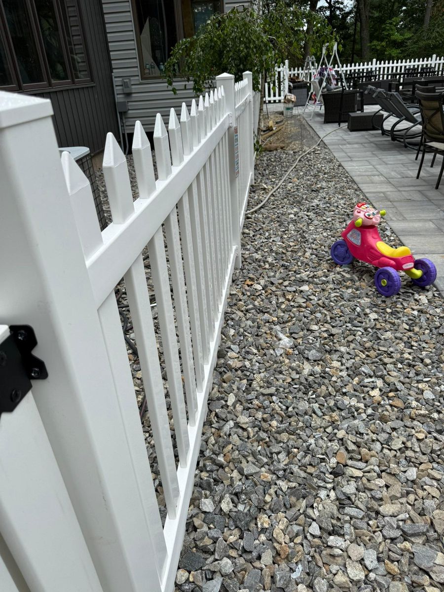 Fencing Installation for J & R VISUAL LANDSCAPING in Haverhill, MA