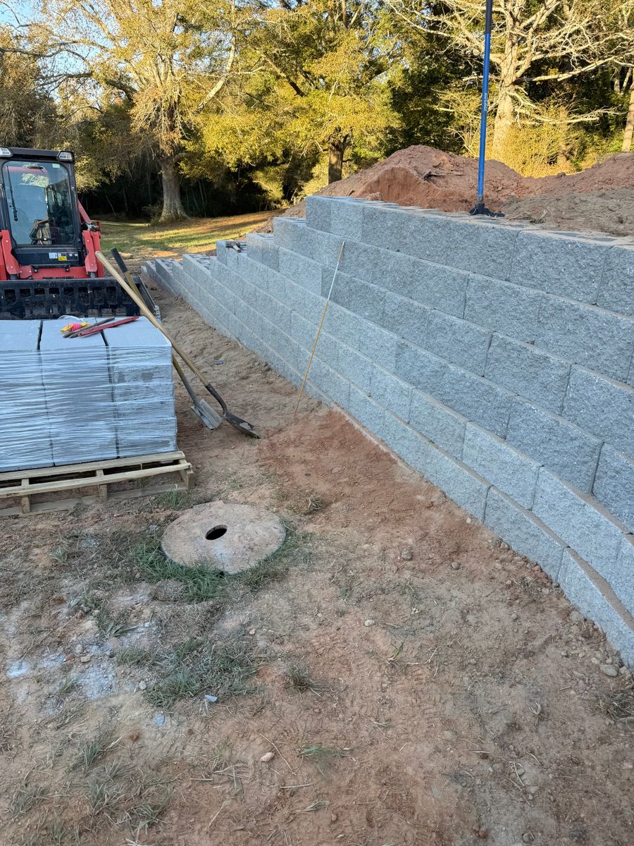 Retaining Walls for 360 Grading and Concrete in Bremen, GA