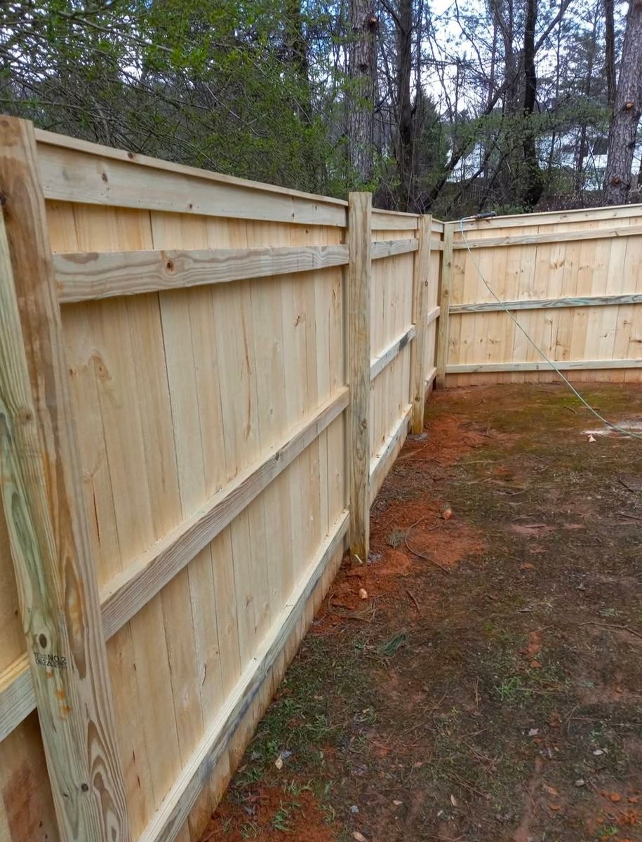 Fencing for All Out Construction in Atlanta, GA