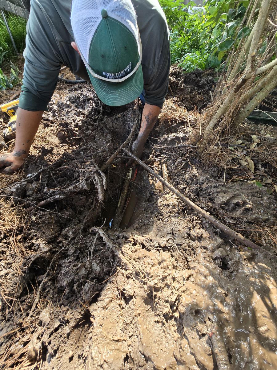 Irrigation System Install for Green Pastures Lawn Care in Bastrop, TX