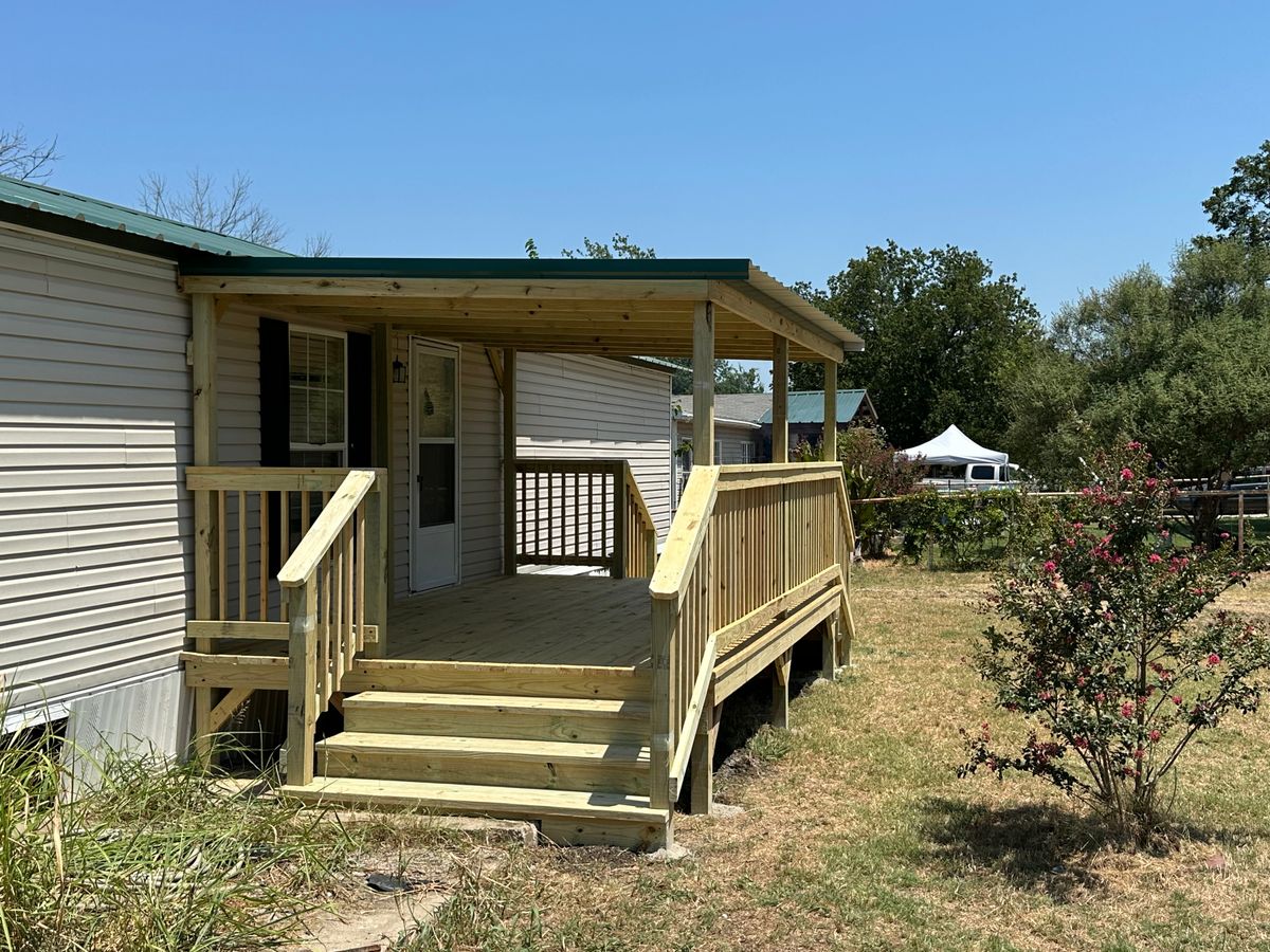 Deck Installation for Timberline Deck & Patio in Covington, TX