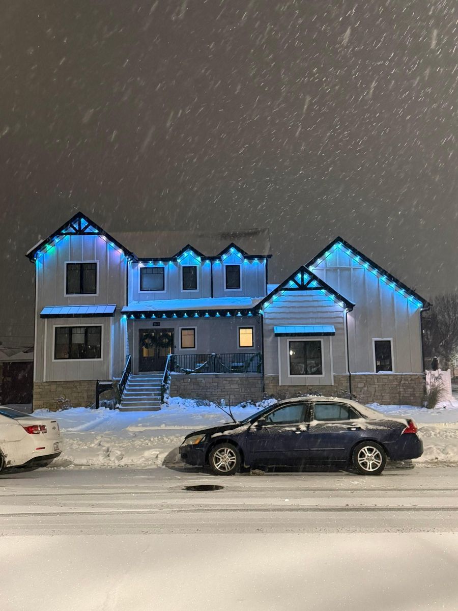 Permanent Outdoor Lighting for Risner Construction in De Motte, IN