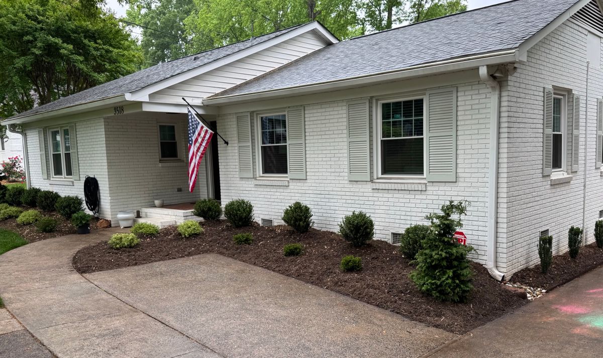 Landscape Installation for Upcycled Landscape and Design in Charlotte, NC