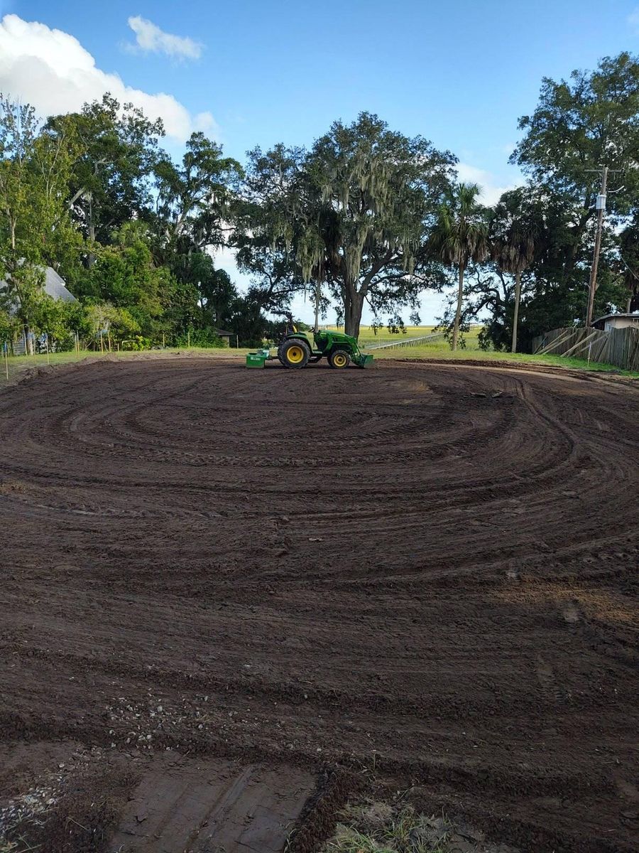 Grading for JD's Tractor Works, LLC. in Savannah, GA