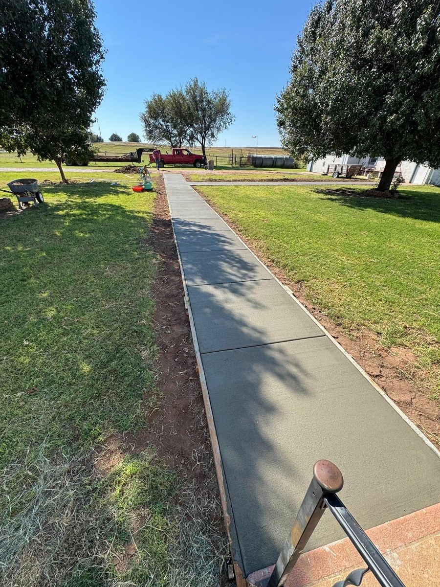 Concrete Slab Construction for TC Concrete in Elk City, OK