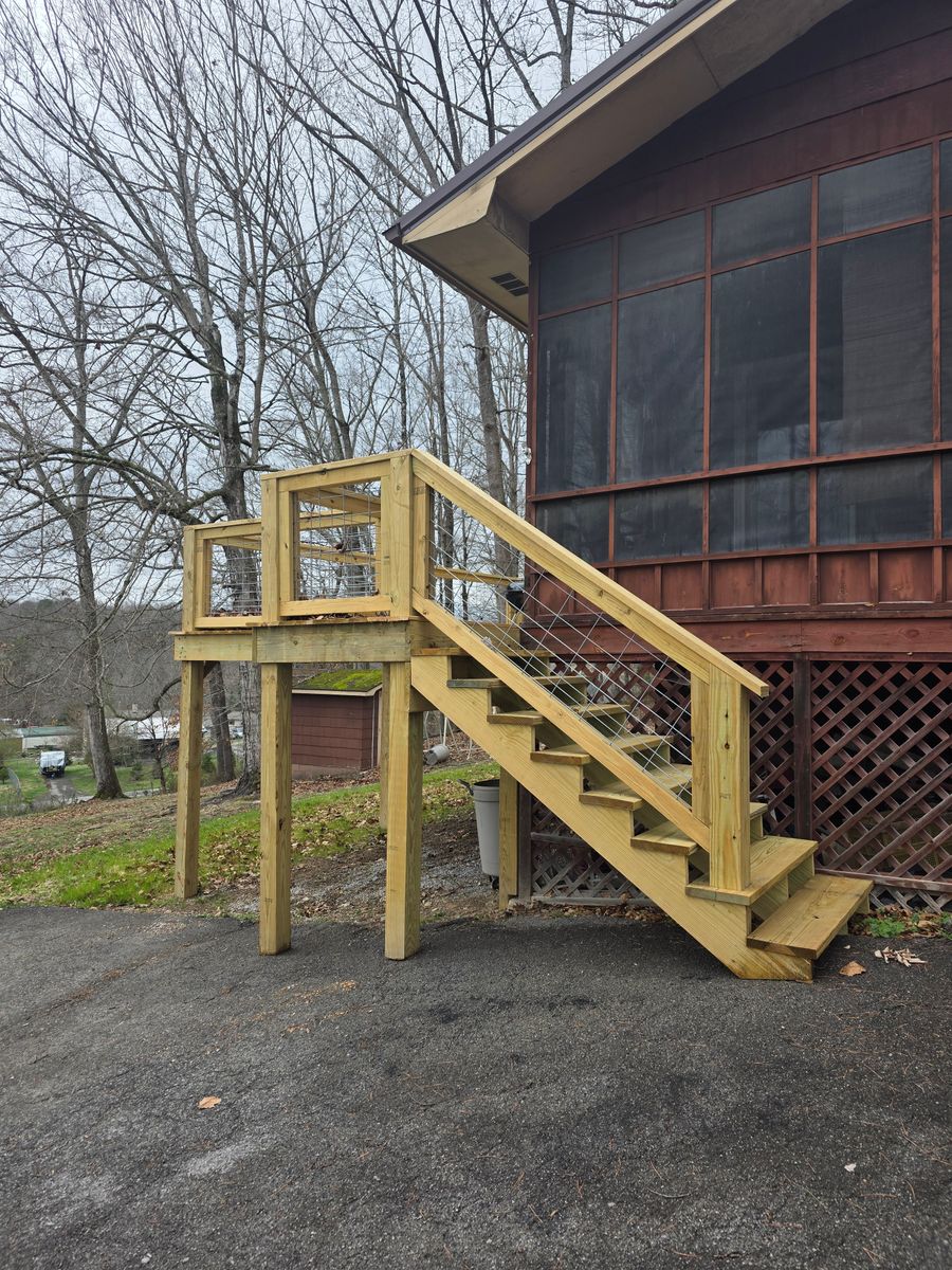 Deck Construction for Clear Path Contracting & Services Inc. in New Tazewell, TN