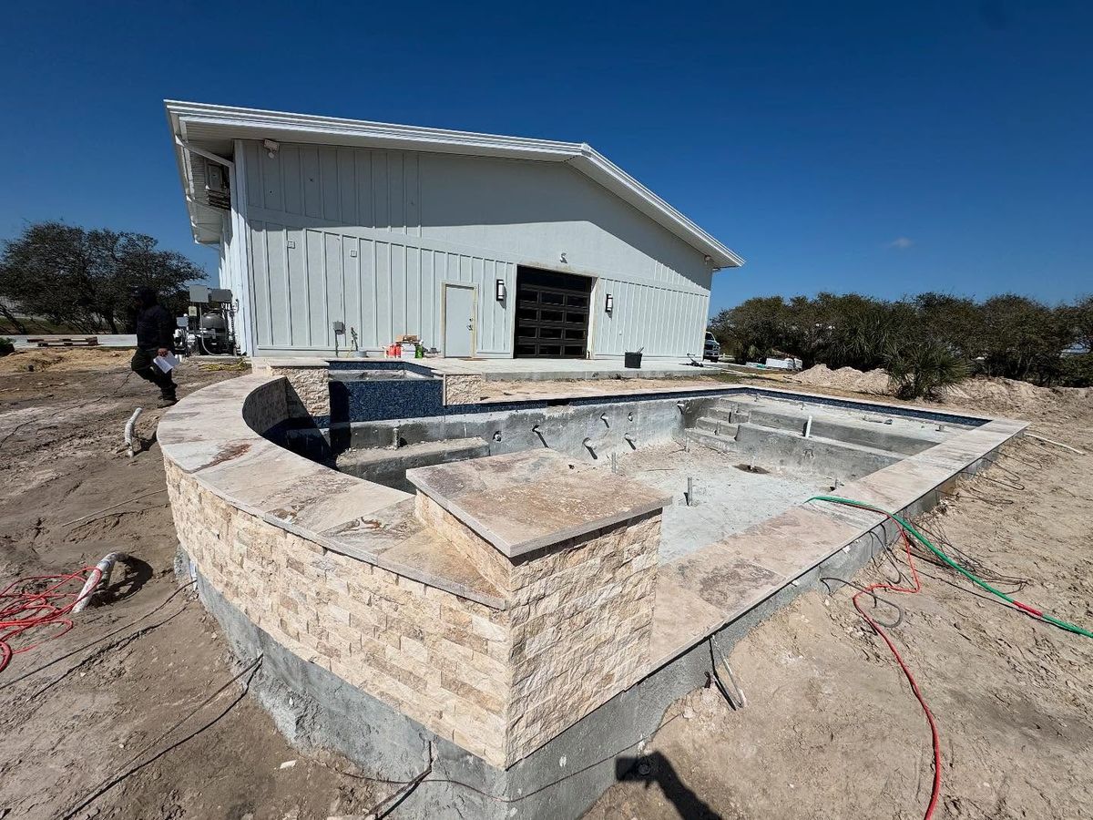 Pool Coping for J & P Construction in Houston, TX