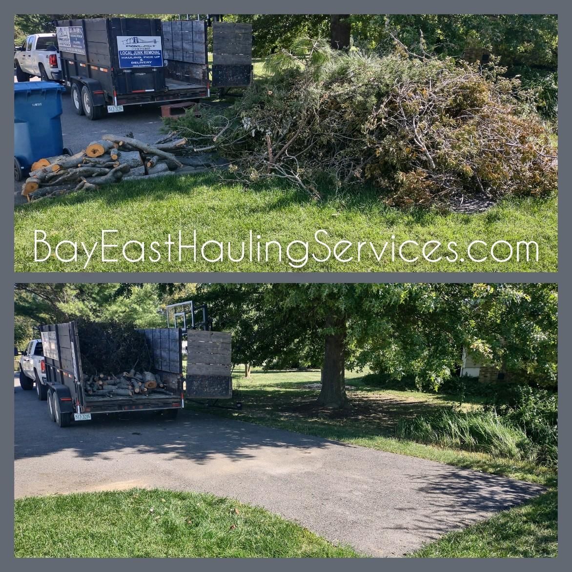 Yard Waste Removal for Bay East Hauling Services & Junk Removal in Grasonville, MD