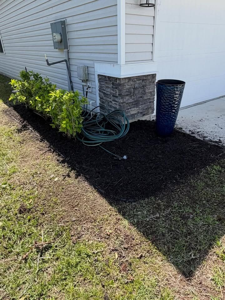 Mulch Installation for Whole 9 Yards Services LLC in Green Cove Springs, FL