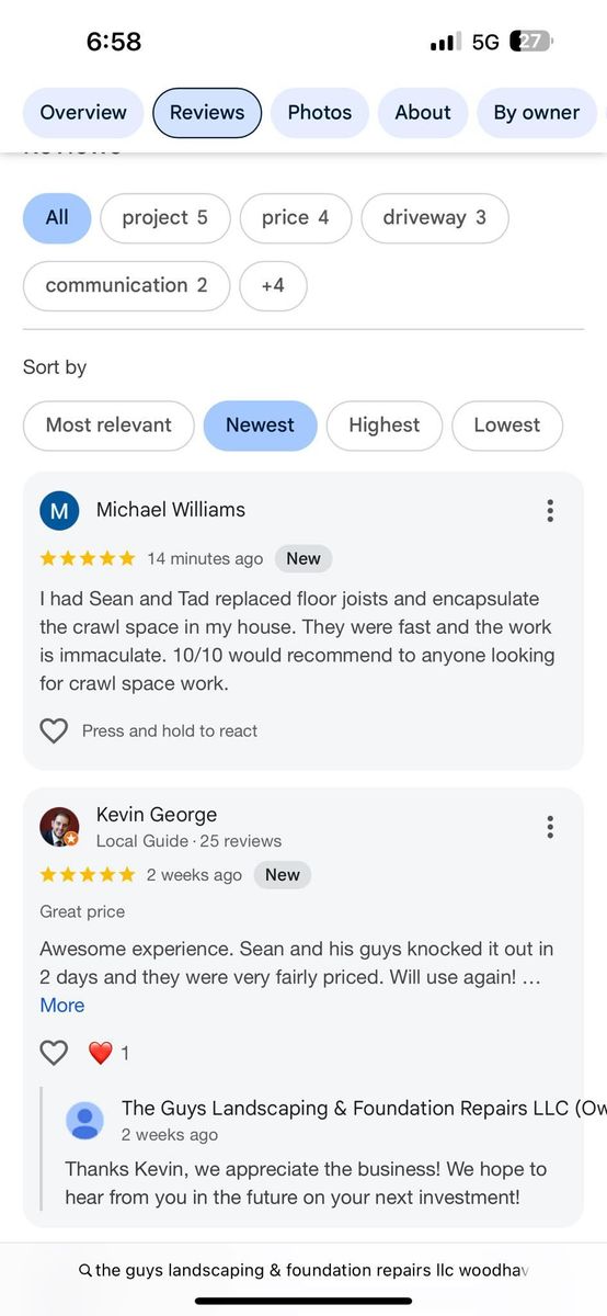 Foundation Repairs for The Guys Landscaping & Foundation Repairs LLC in Trenton, MI