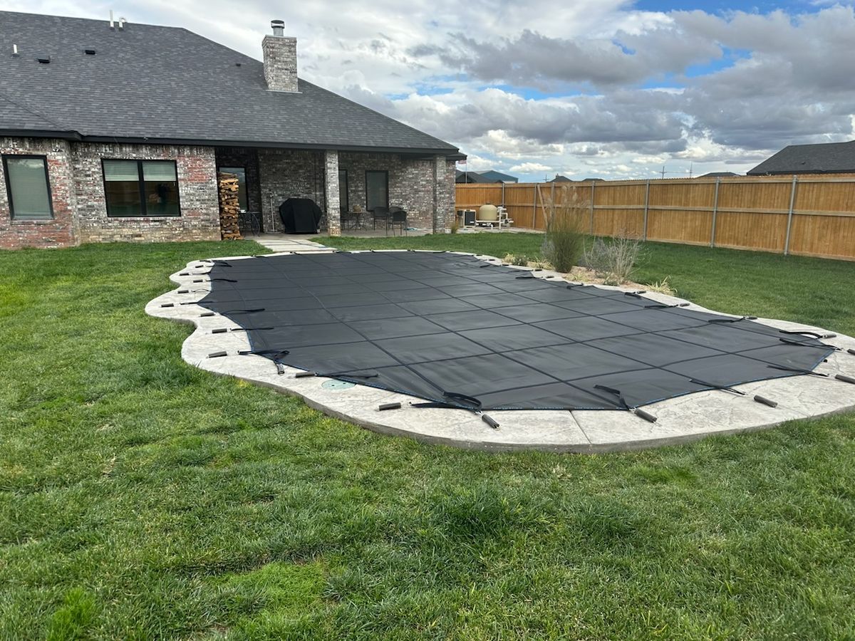 Pool Deck Paving for Cole Landscaping & Pools, LLC in Amarillo, TX