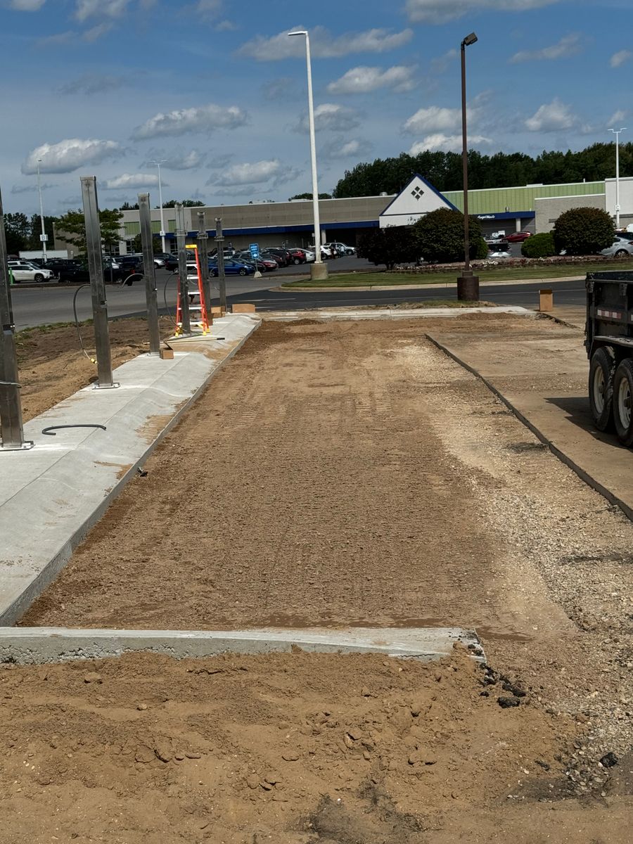Parking Lot Construction for NC Dirt Works in Traverse City, MI