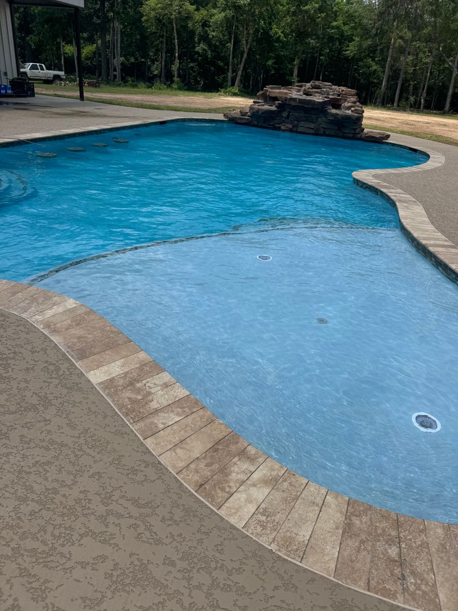 Custom Pool Design for Superior Backyard Builders LLC in Livingston, TX