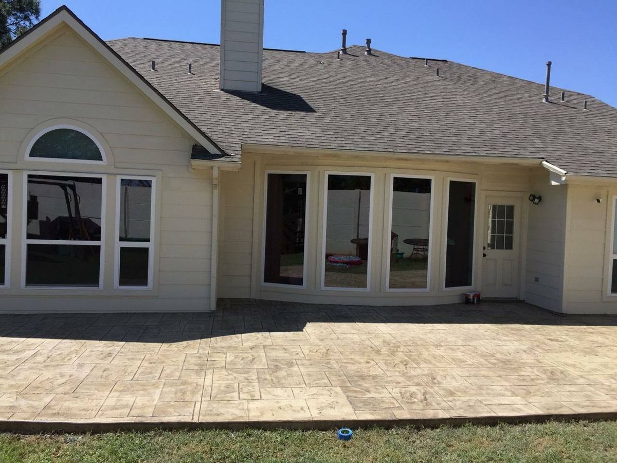 Overlay Stamped Concrete for Terracraft Concrete Design in Houston, TX