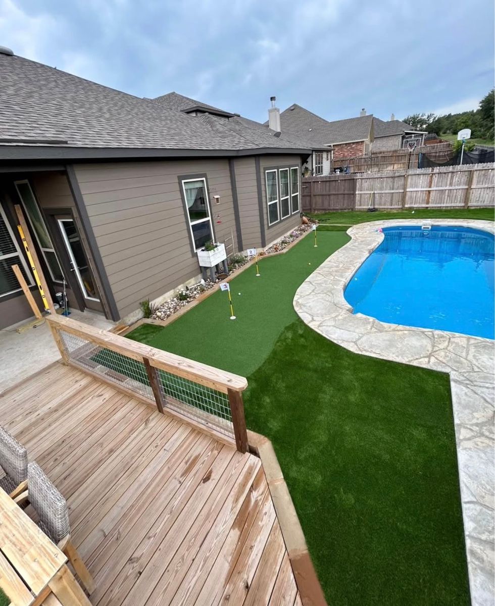 Turf Installation for Creative Edge Co. in San Antonio, TX