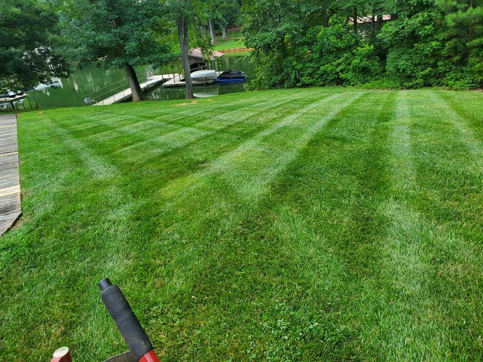 Mowing for L & C Landscaping in Statesville, NC