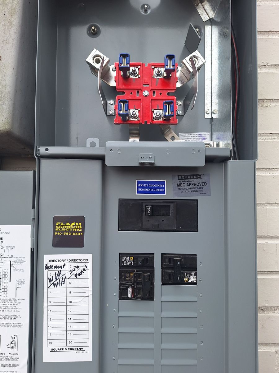 Electrical Panel Upgrades for Flash Gordon Electric LLC in Hope Mills, NC