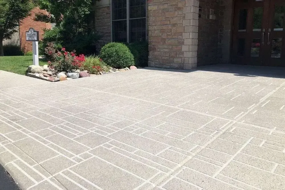 Stamped Concrete Installation for SR Concrete Quality Finishing LLC in Fall River, Massachusetts