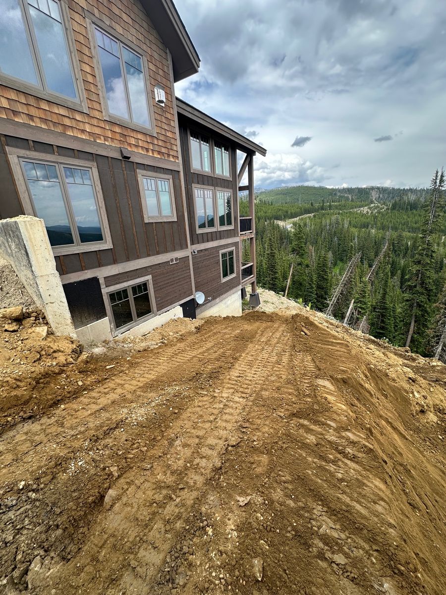 Grading /Dirt Work for R&H Homes in Bozeman, MT