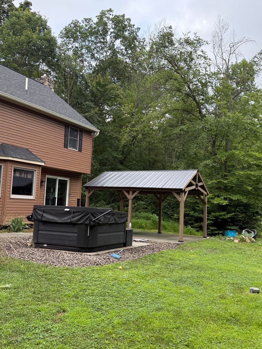 Gazebos and Pergolas for Jonathan A. Henne Property Services. in Hamburg, PA