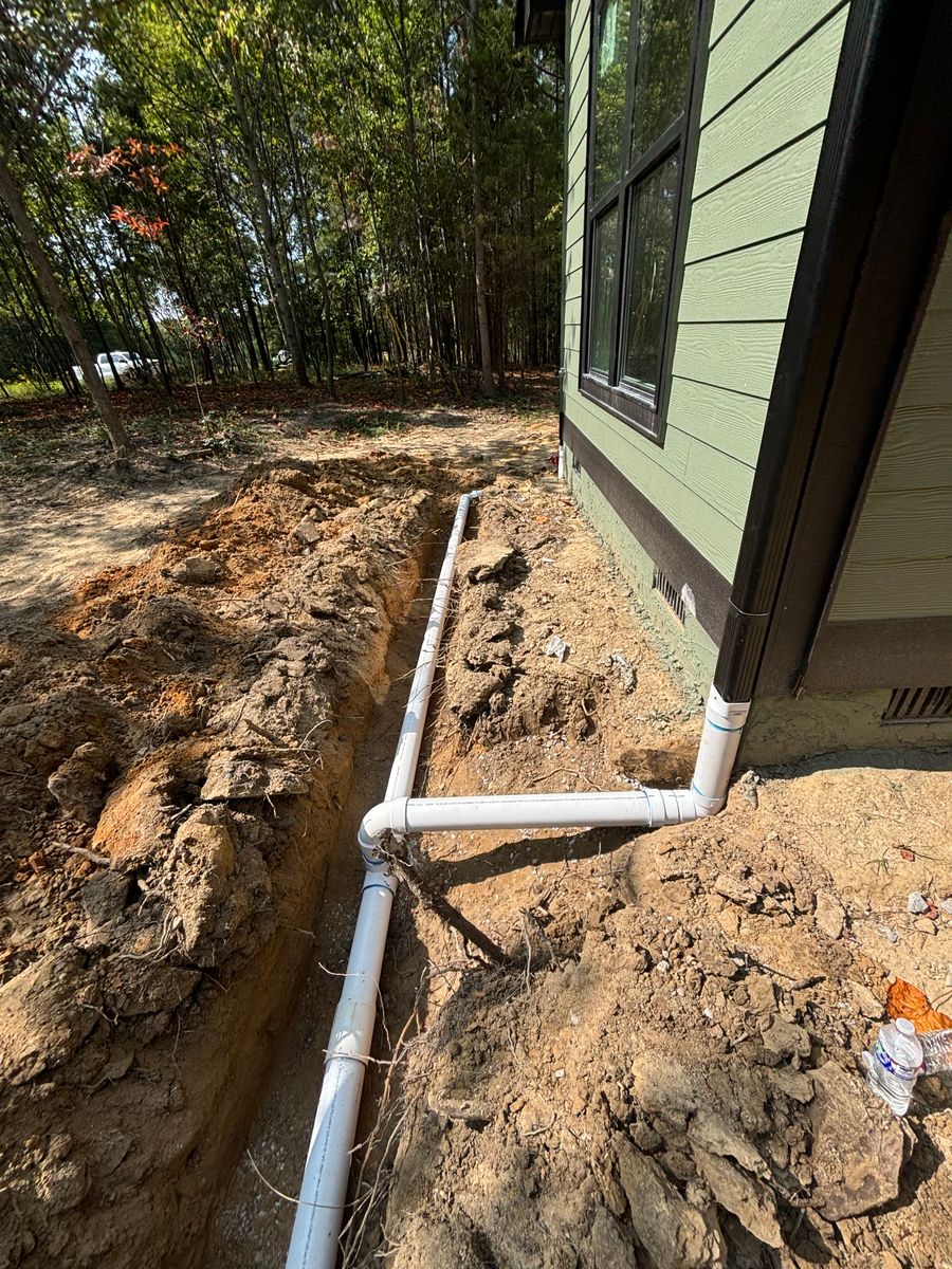 Drainage Installation for TD Dirtworks in Tracy City, TN