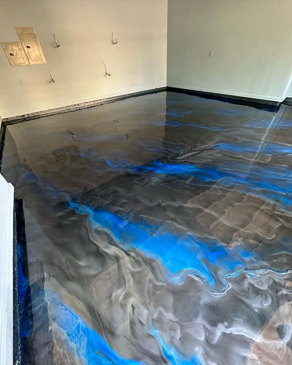 Metallic Epoxy for Top Coat Texas in Houston, TX