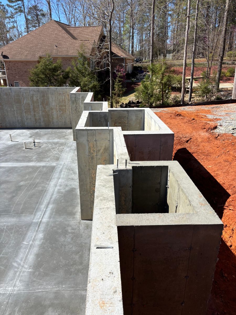Poured Concrete Walls for Baer & Sons Concrete in Greenwood County, SC